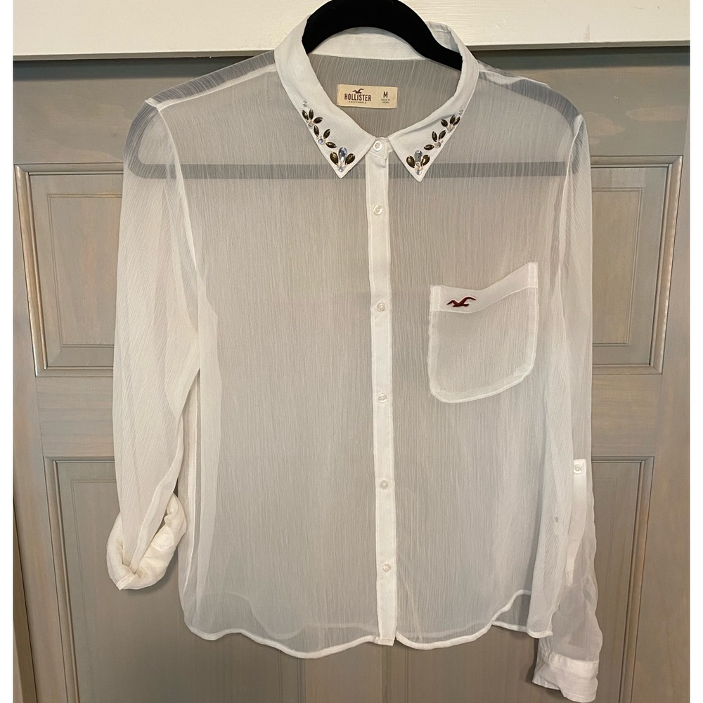 White Women’s Blouse Size Medium